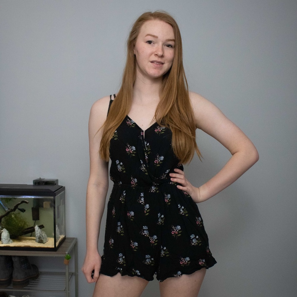 American eagle floral romper